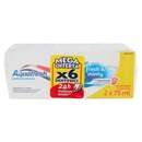 Aquafresh tripla protezione dentifricio igiene dentale multi pacco menta 3 x 2 x 75 ml
